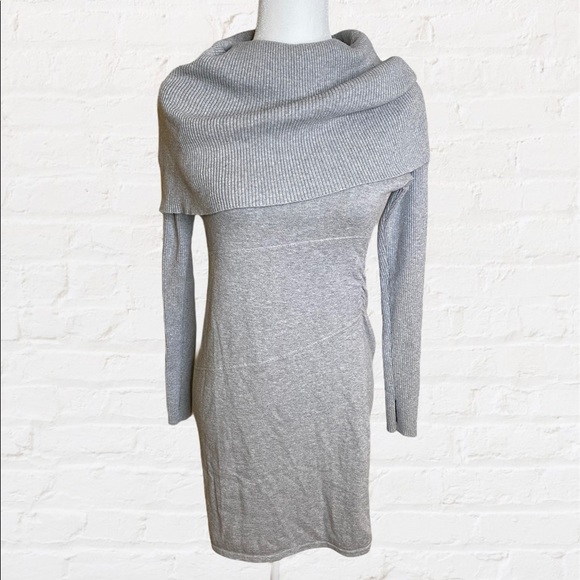 Athleta Organic Cotton/Wool Cowl Sweater Dress - Picture 4 of 7